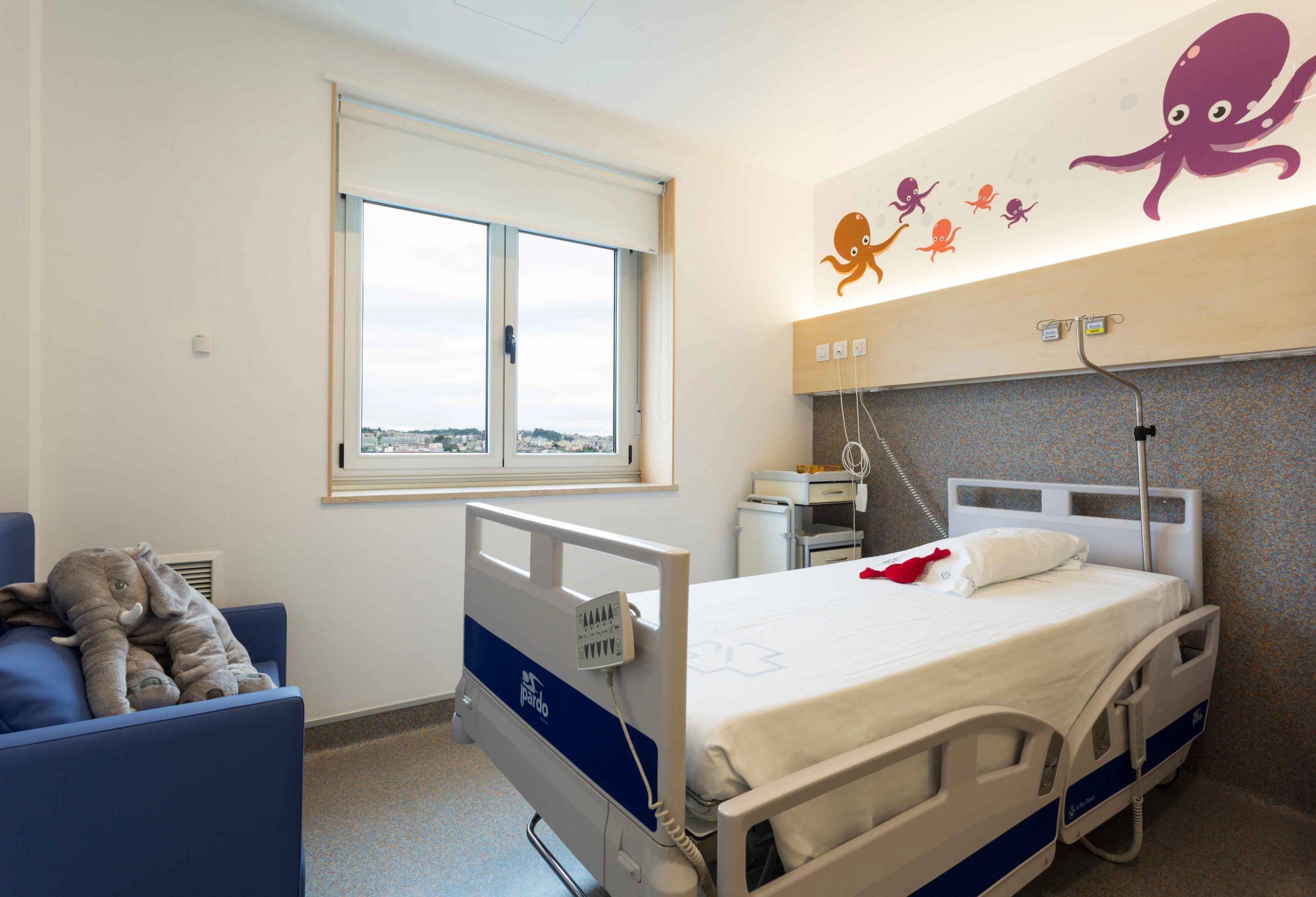 habitación adaptada para niños con patologías oncológicas