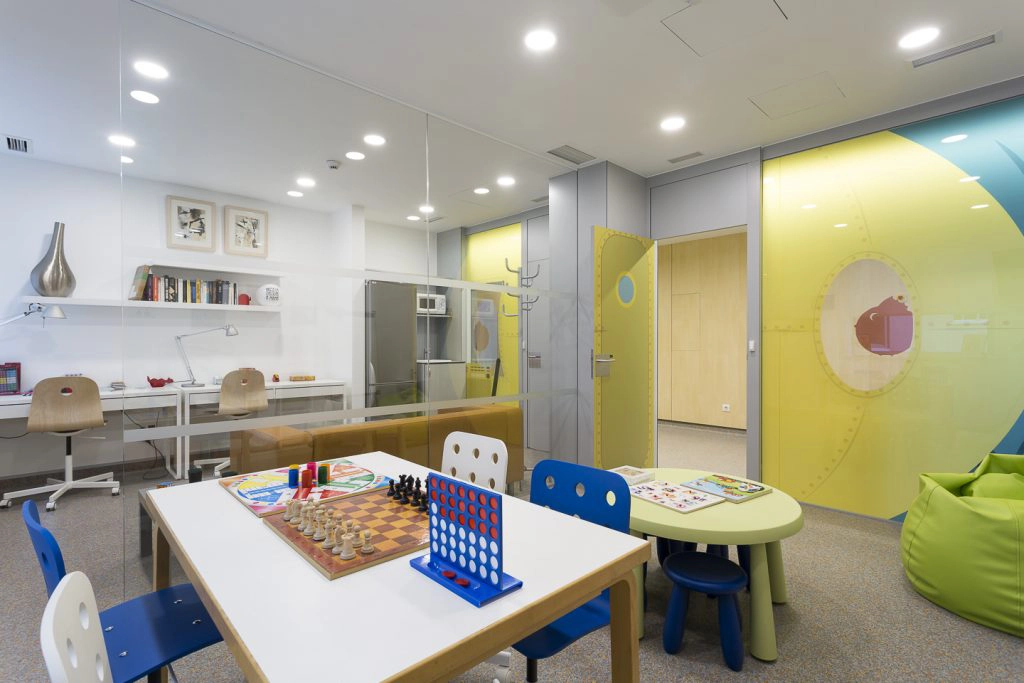 Sala de estar para familiares y pacientes 